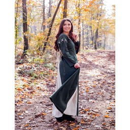 Medieval dress Larina, green-naturel - Celtic Webmerchant