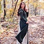 Medieval Dress Larina, zielony naturel - Celtic Webmerchant