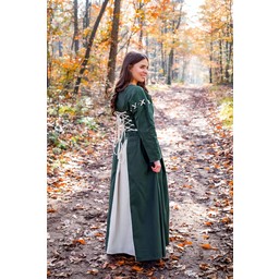 Medieval dress Larina, green-naturel - Celtic Webmerchant