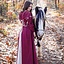 Medieval dress Larina, red natural - Celtic Webmerchant