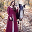 Middeleeuwse jurk Larina, rood-naturel - Celtic Webmerchant