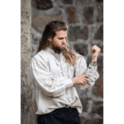 Chemise médiévale dagwin, crème - Celtic Webmerchant