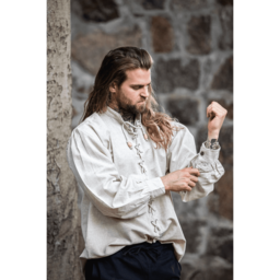 Middeleeuws hemd Dagwin, creme - Celtic Webmerchant