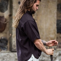 Camicia medievale con maniche corte, marrone - Celtic Webmerchant