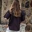 Medieval shirt with short sleeves, brown - Celtic Webmerchant