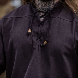 Camisa medieval con mangas cortas, marrón - Celtic Webmerchant
