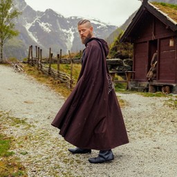 Viking cloak Fenrir, brown - Celtic Webmerchant
