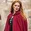 Medieval cloak Erna, red - Celtic Webmerchant