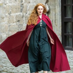 Middeleeuwse mantel Erna, rood - Celtic Webmerchant