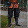 Leonardo Carbone Linen Viking Trousers Odin, black - Celtic Webmerchant
