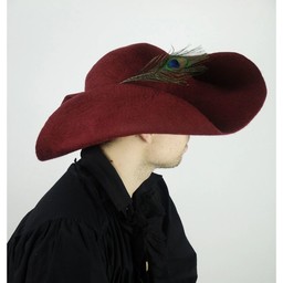 Hat de pirate de laine Randell, rouge - Celtic Webmerchant