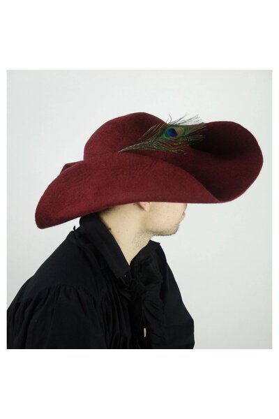 Woolen Pirate Hat Randell, röd - Celtic Webmerchant