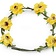Flower wreath for festivals, light yellow - Celtic Webmerchant