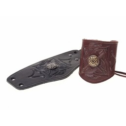 Keltiskt läderarmband, brunt - Celtic Webmerchant
