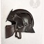 Leather helmet Antonius deluxe, brown - Celtic Webmerchant