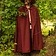 Mytholon Medieval cloak Harun, burgundy - Celtic Webmerchant