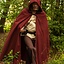 Medieval cloak Harun, burgundy - Celtic Webmerchant