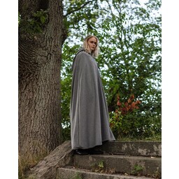 Medieval Cloak Harun, wełna, szary - Celtic Webmerchant