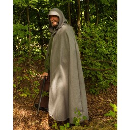 Medieval cloak Harun, wool, grey - Celtic Webmerchant