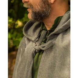 Medieval cloak Harun, wool, grey - Celtic Webmerchant