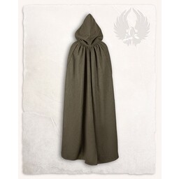 Medieval cloak Harun, wool, olive - Celtic Webmerchant