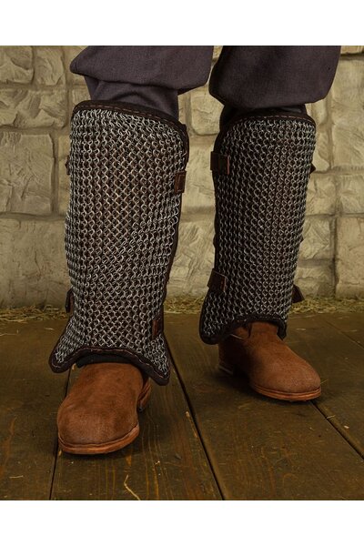 Chainmail leg protectors Connor - Celtic Webmerchant