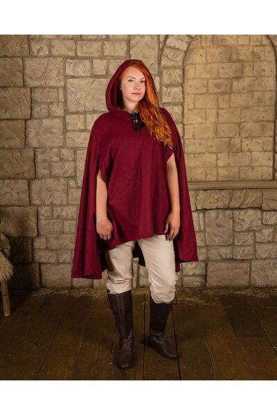 Cape Raven, wełna, czerwona - Celtic Webmerchant