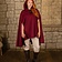 Mytholon Cape Raven, lana, rosso - Celtic Webmerchant