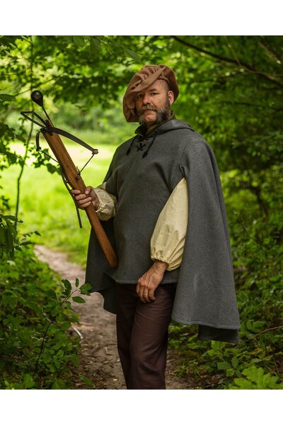 Kap Raven, ull, grå - Celtic Webmerchant