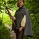 Mytholon Cape Raven, laine, gris - Celtic Webmerchant