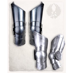 Leg armor Gustav, black - Celtic Webmerchant