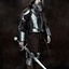 Leg armor Gustav, black - Celtic Webmerchant