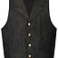 1920 vest Harold, black - Celtic Webmerchant