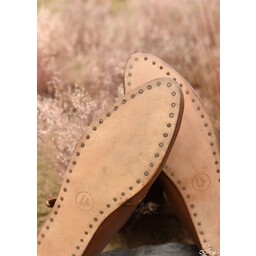 Viking boots with toggles, brown - Celtic Webmerchant