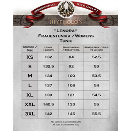 Vestido vikingo Lenora, marrón - Celtic Webmerchant