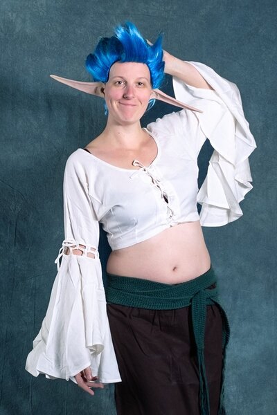 Blauwe pruik - Celtic Webmerchant