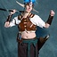 Blauwe pruik - Celtic Webmerchant