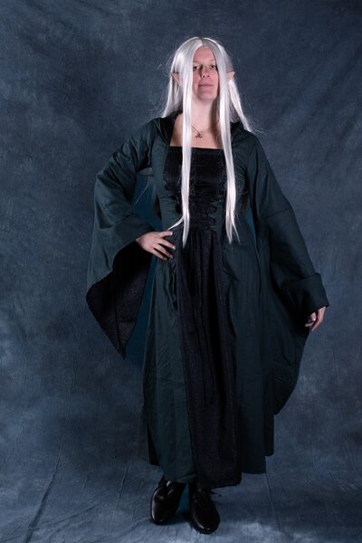 Elven wig, white - Celtic Webmerchant