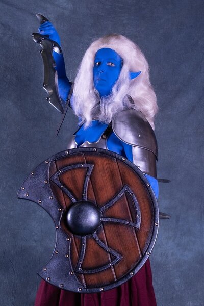 Witte pruik Wizard - Celtic Webmerchant