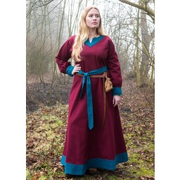 Viking dress Helga, red-blue - Celtic Webmerchant