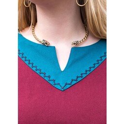Viking kjole Helga, rødblå - Celtic Webmerchant