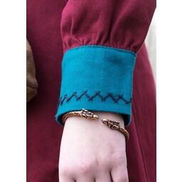 Viking Dress Helga, Red-Blue - Celtic Webmerchant