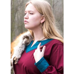 Viking kjole Helga, rødblå - Celtic Webmerchant