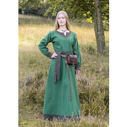 Vestido vikingo Helga, verde - Celtic Webmerchant