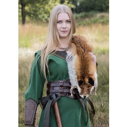 Vestido vikingo Helga, verde - Celtic Webmerchant