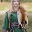 Abito vichingo Helga, verde - Celtic Webmerchant
