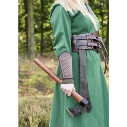 Viking dress Helga, green - Celtic Webmerchant