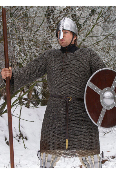 Hauberk, ongeklonken, verenstaal 8 mm - Celtic Webmerchant