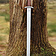 Ulfberth Vikinge-sværd med fliget knæk kampklar, kort - Celtic Webmerchant