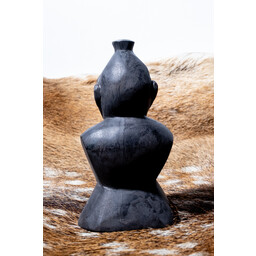 Tallado en madera dios vikingo Freyr, negro - Celtic Webmerchant